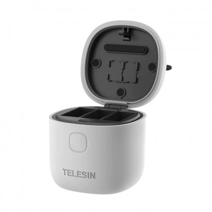 TELESIN Allin Charger Storage Box With Two Batteries For GoPro HERO 12